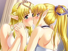 Image 1 | エルフの双子姫 ウィランとアルスラ「私はどうなってもいいから、お姉様には手を出さないで……！」 | View Image!